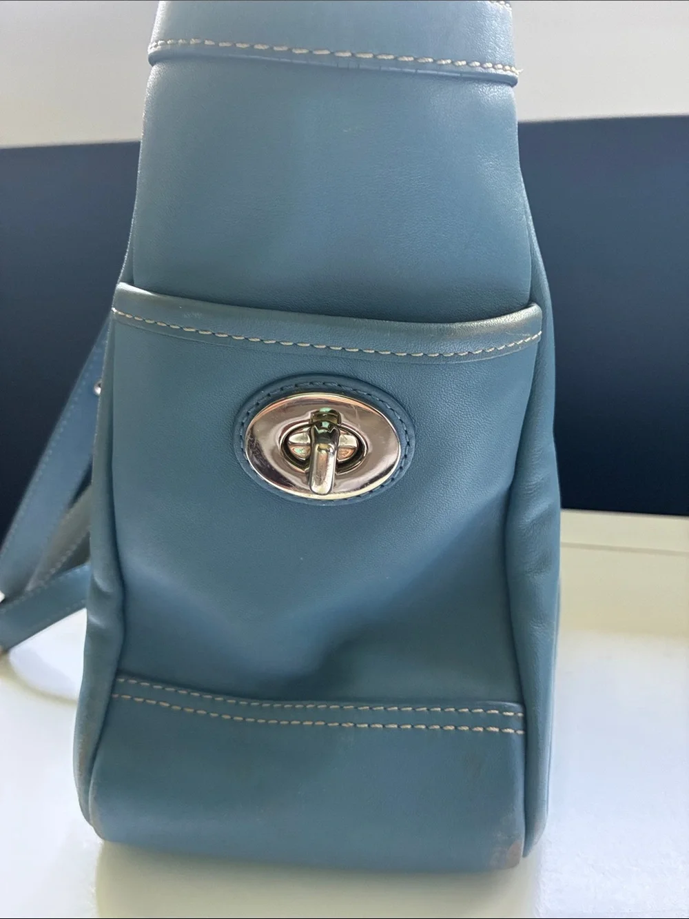 Coach leather tote